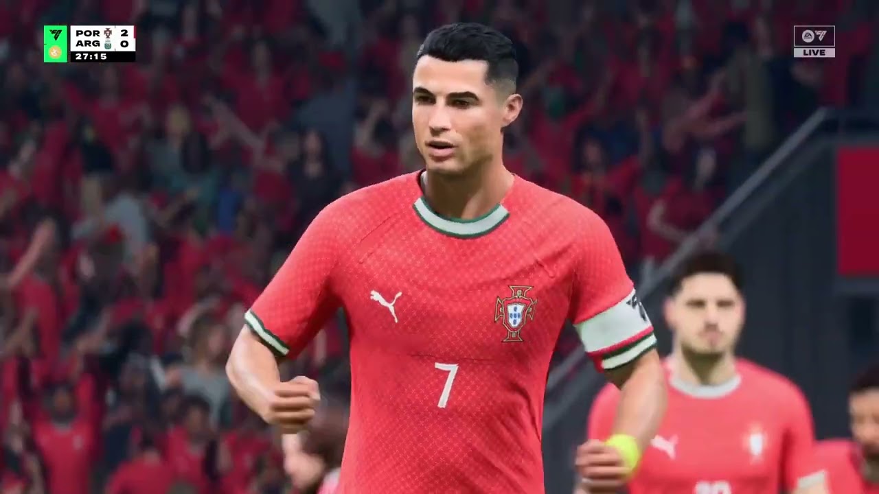 Portugal va Argentina Ronaldo scores a stunning goal! You have to see it #viral #ronaldo #gaming 