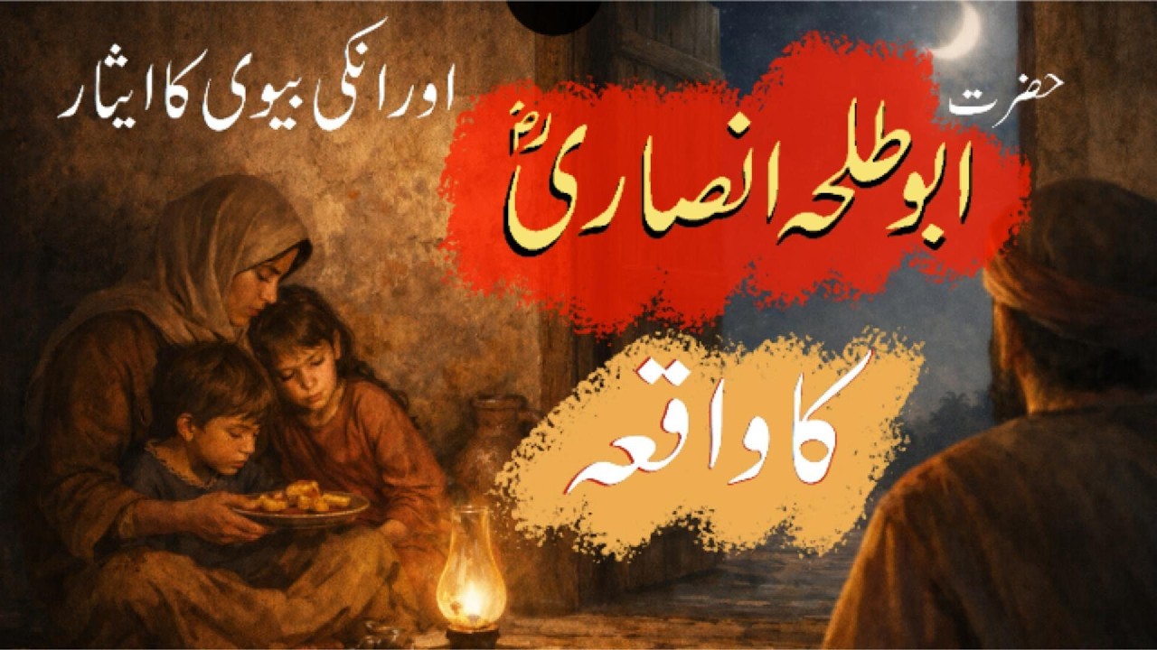 Hazrat Abu Talha (R.A) Ka Waqia | Bhooke So Gaye Magar Mehmaan Ko Khana De Diya | #islamicvideos