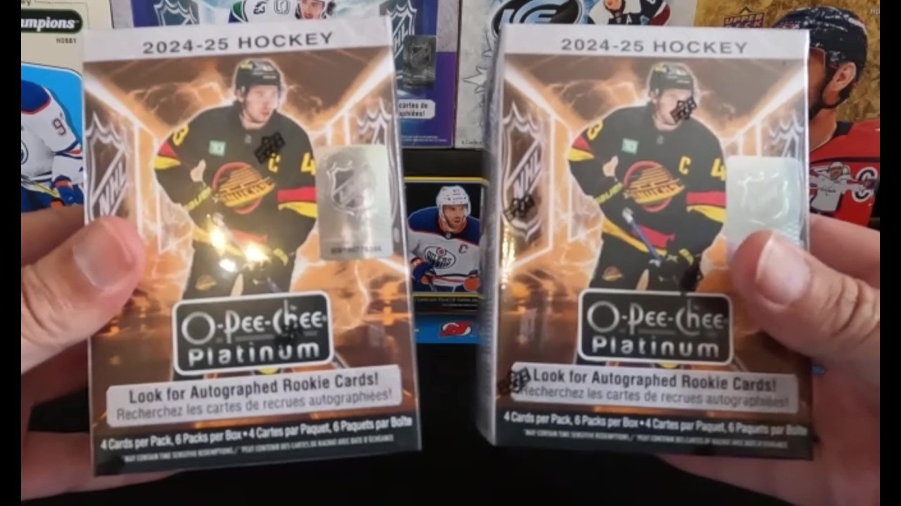 NEW BLASTERS! 2024-25 O-Pee-Chee Platinum HOCKEY CARD UNBOXING