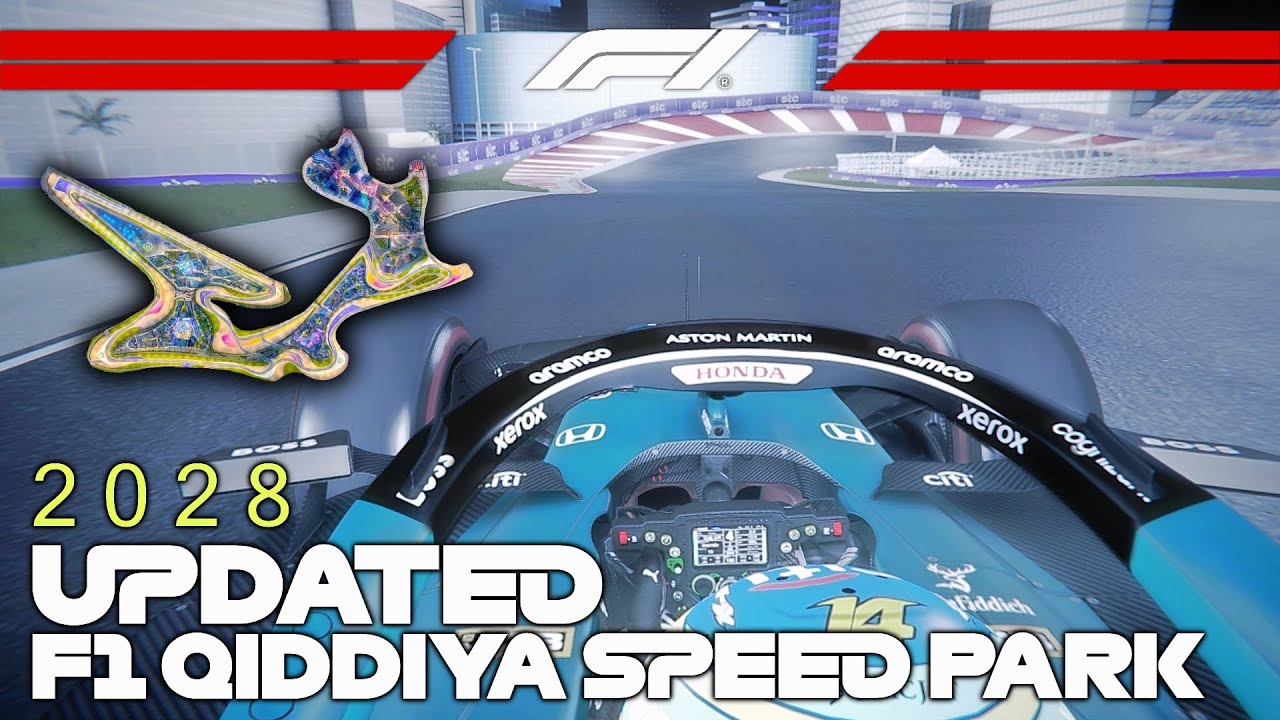 This is the NEW UPDATED 2028 Qiddiya Speed Park F1 Track!