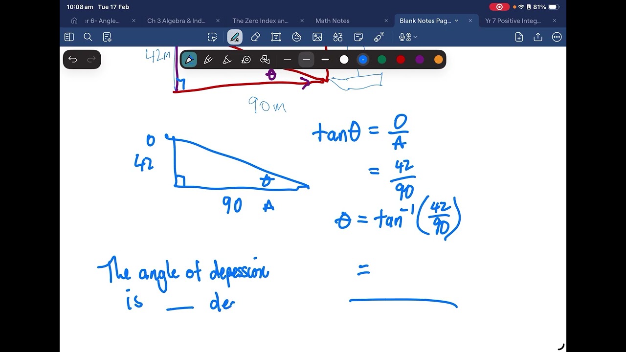 Yr 9 Applied trig Problems further examples