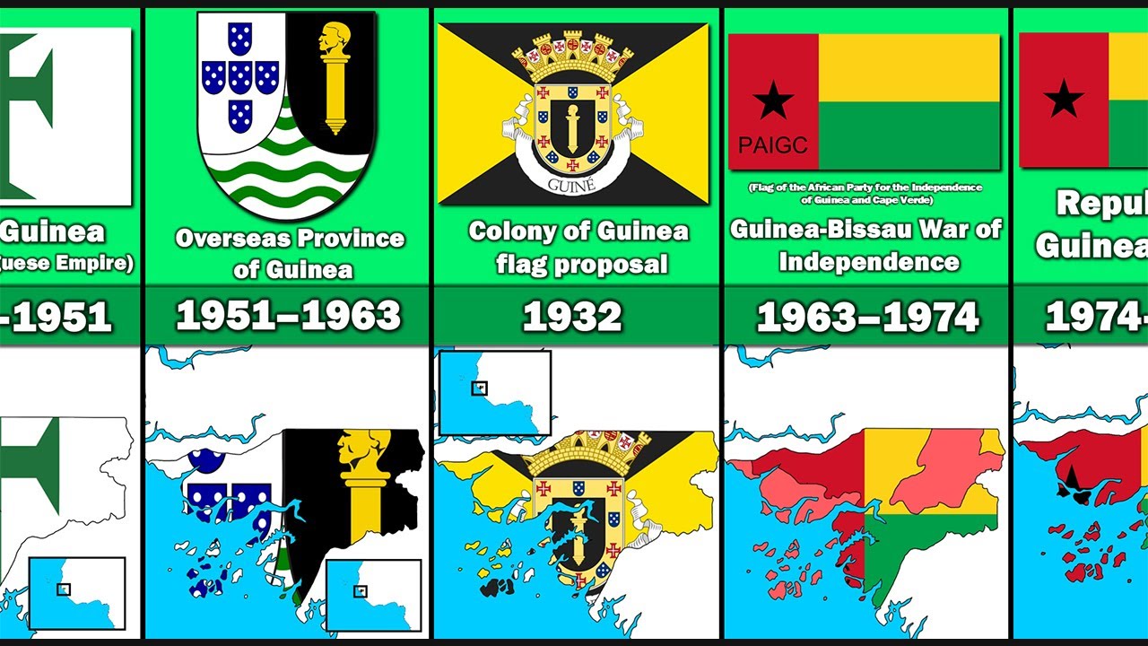 Evolution of Guinea Bissau's Flag and Territory