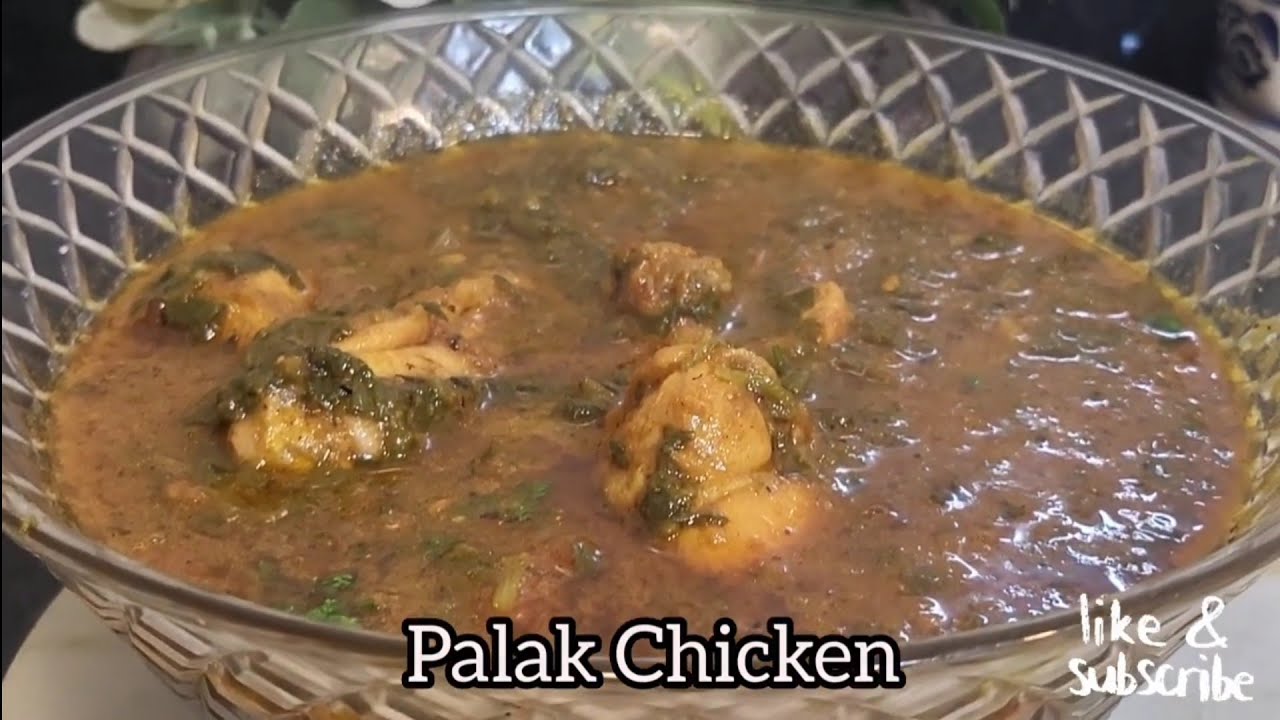 Healthy tasty Palak chicken gravy ||#chicken recipe ##yummy #cooking #plz like subscribe 🙏🏻|🙏🏻