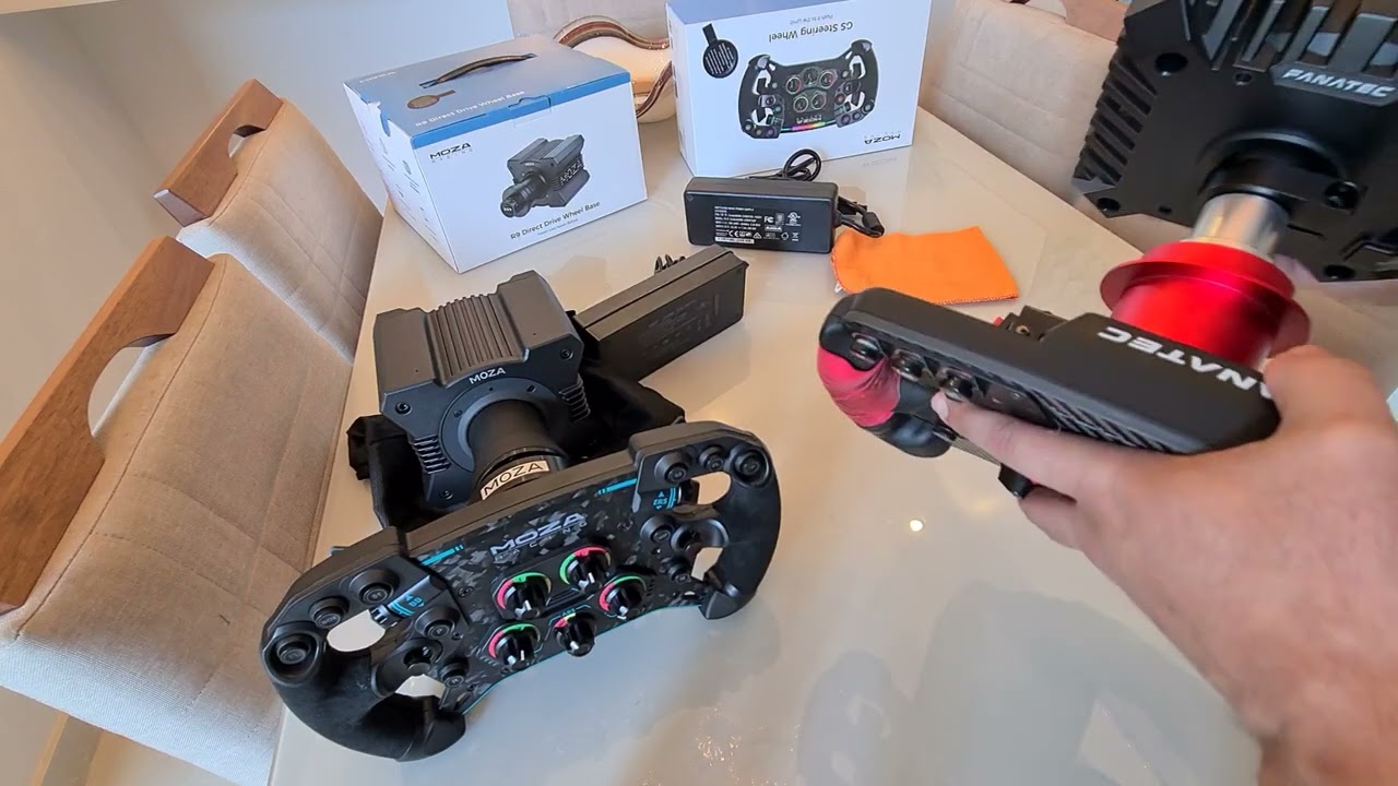 Comparação rápida entre Moza Racing R9 e Fanatec CSL DD