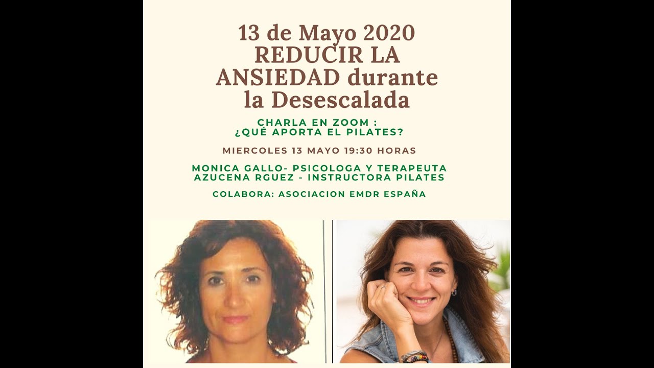 Charlas de  Bienestar: Gestionar la Ansiedad con Pilates. Desconfinamiento.