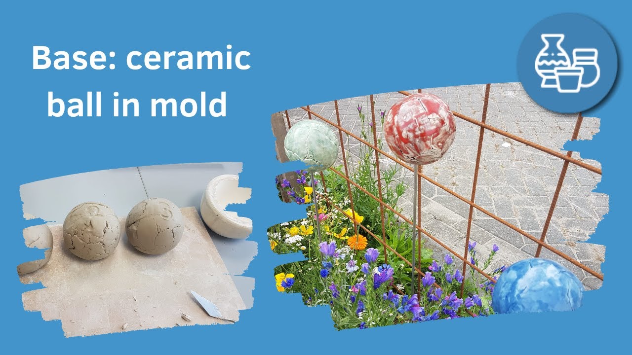 Live tutorial, holle bal van keramiek maken / Make a hollow ball of ceramic Atelier-Bertina #151
