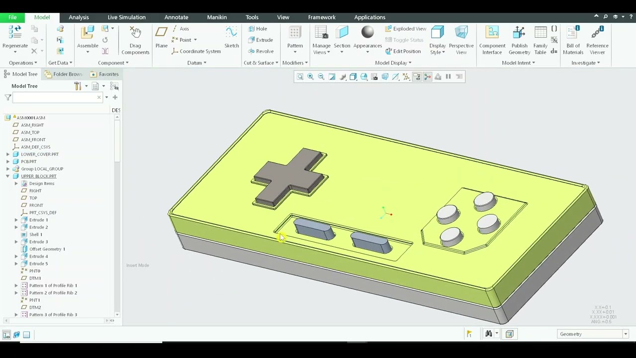 Finalizing Drafts & Rounds on Lower Cover | Creo Parametric DFM and Safety Enhancements - Part 34