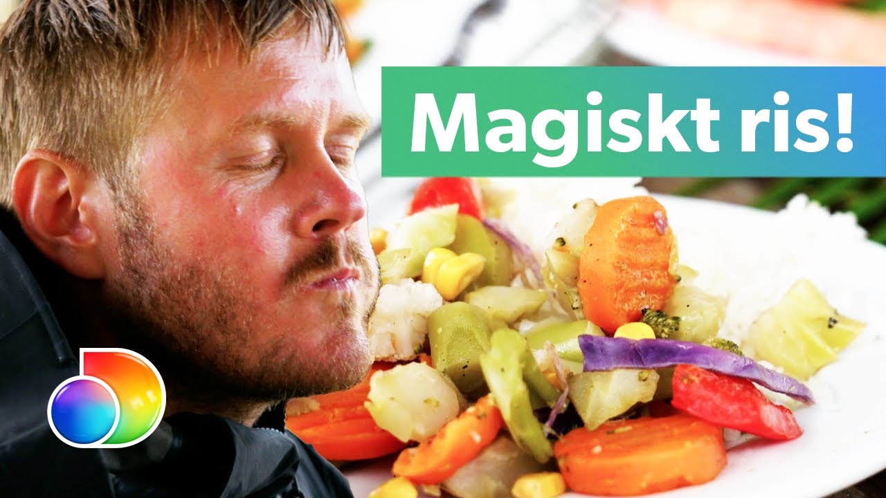 Lyckan vid första riktiga måltiden efter ön | The Island Sverige | discovery+ Sverige