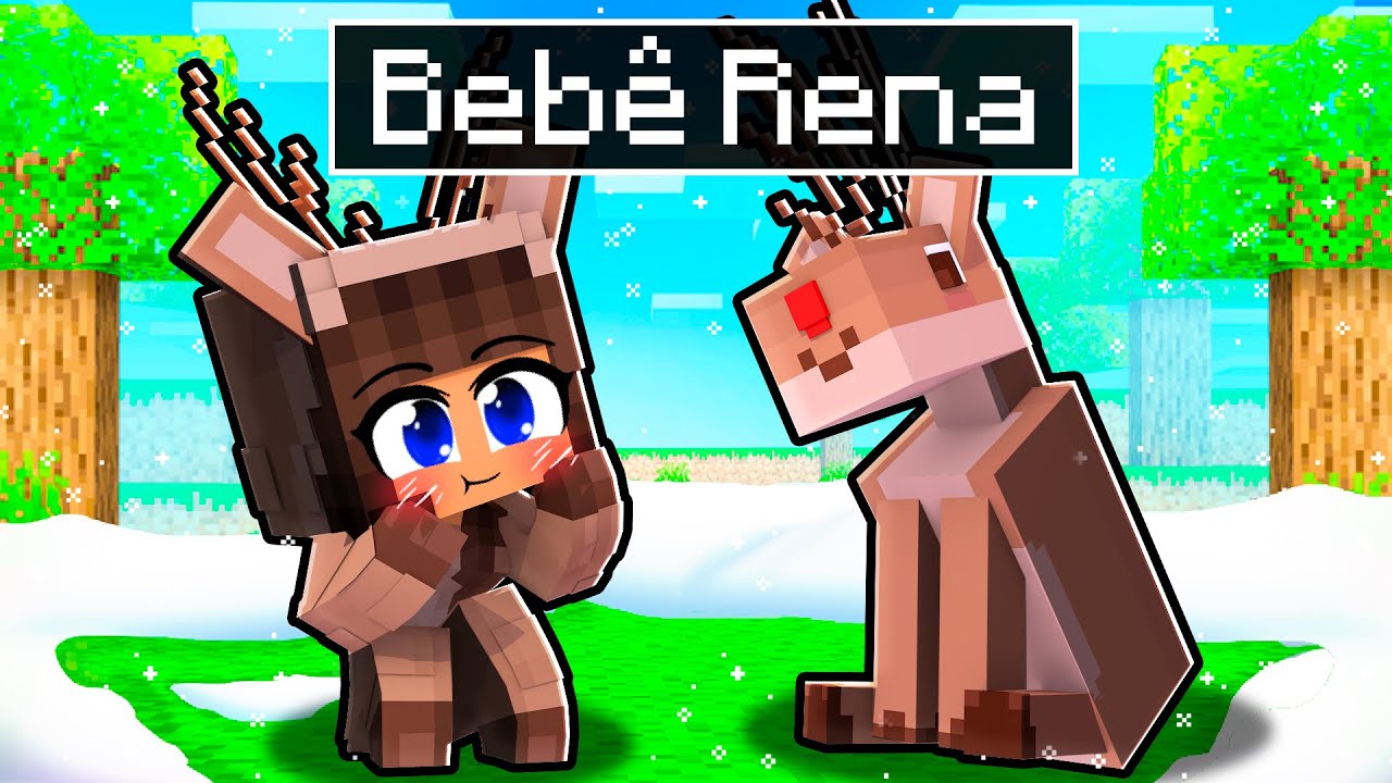 JOGANDO como BEBÊ RENA no Minecraft ◂Miika▸