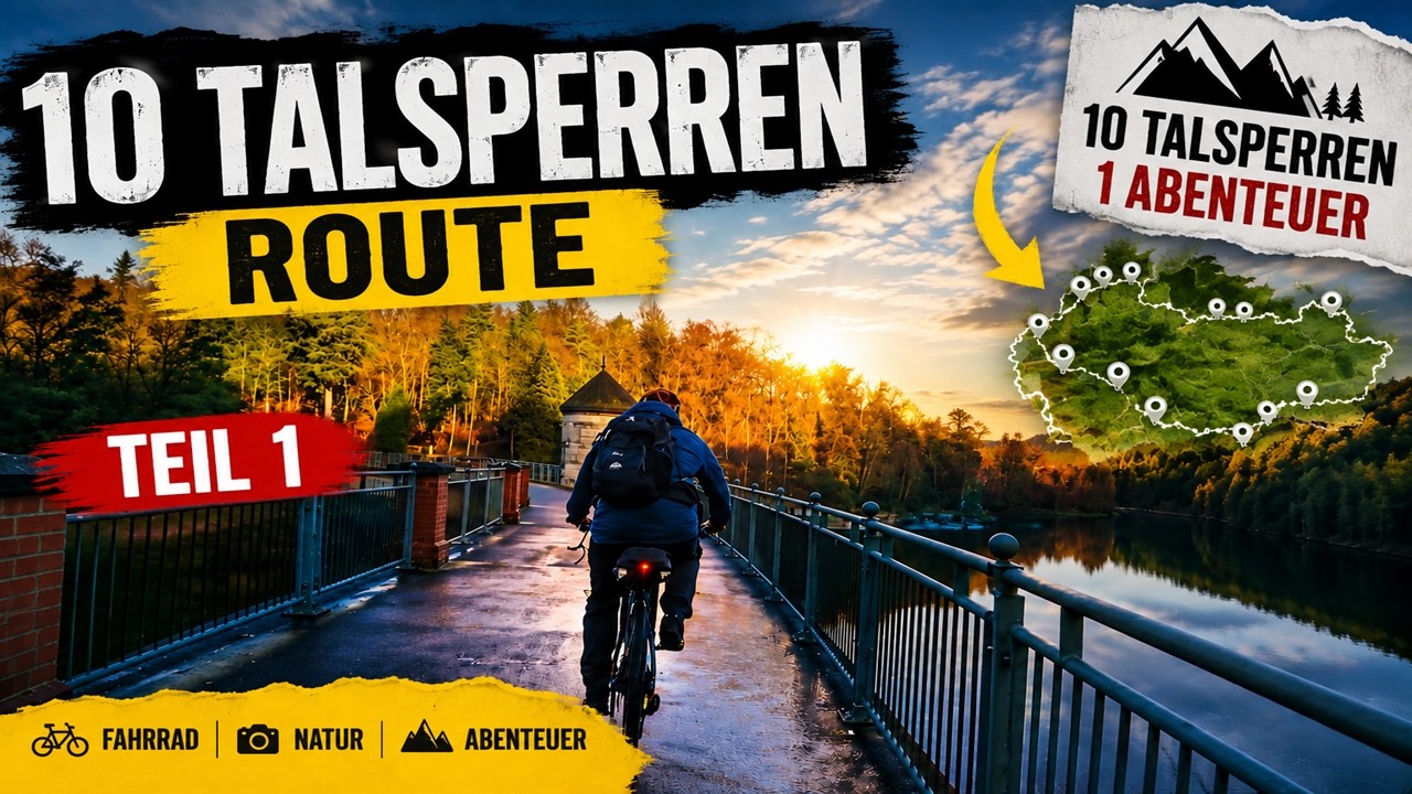 E-Bike Tour im Bergischen Land - Schaffe ich 10 Talsperren? - Es wird härter als gedacht!