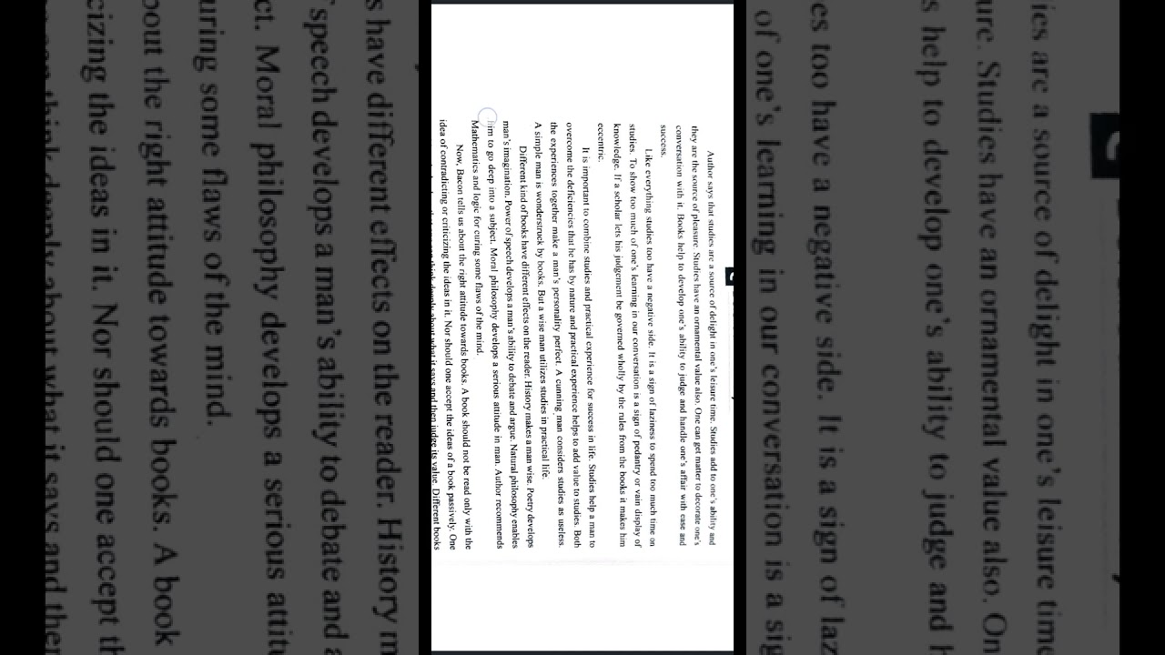 OF STUDIES -FRANCIS BACON | Detailed Summary | One Shot