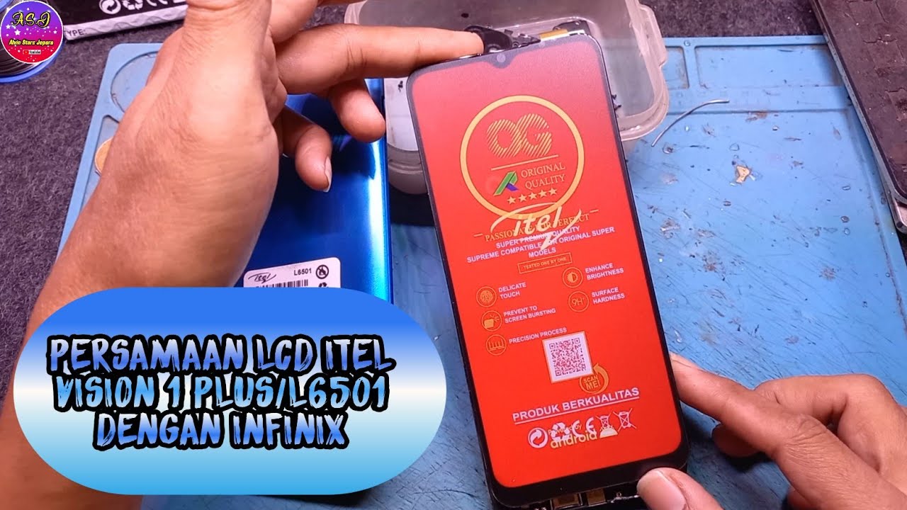 PERSAMAAN LCD ITEL VISION 1 PLUS/L6501 DENGAN INFINIX‼️