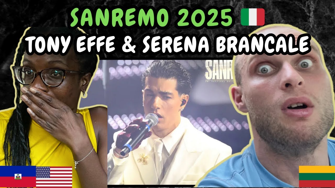 REACTION TO Sanremo 2025: Tony Effe - Damme 'na Mano & Serena Brancale - Anema E Core