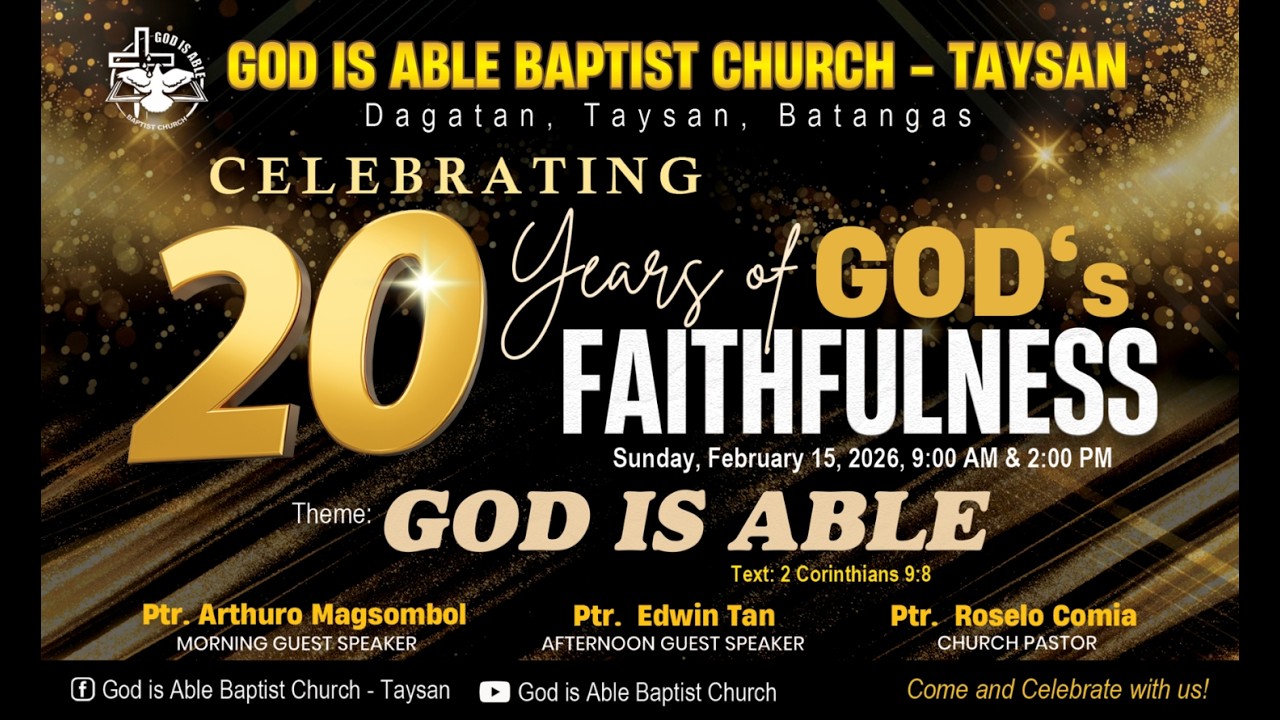 20th Year Anniversary Celebration - Afternoon Service