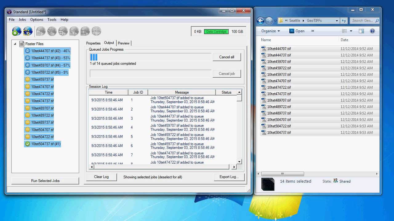 GeoExpress 9.5 Compressing GeoTIFFs