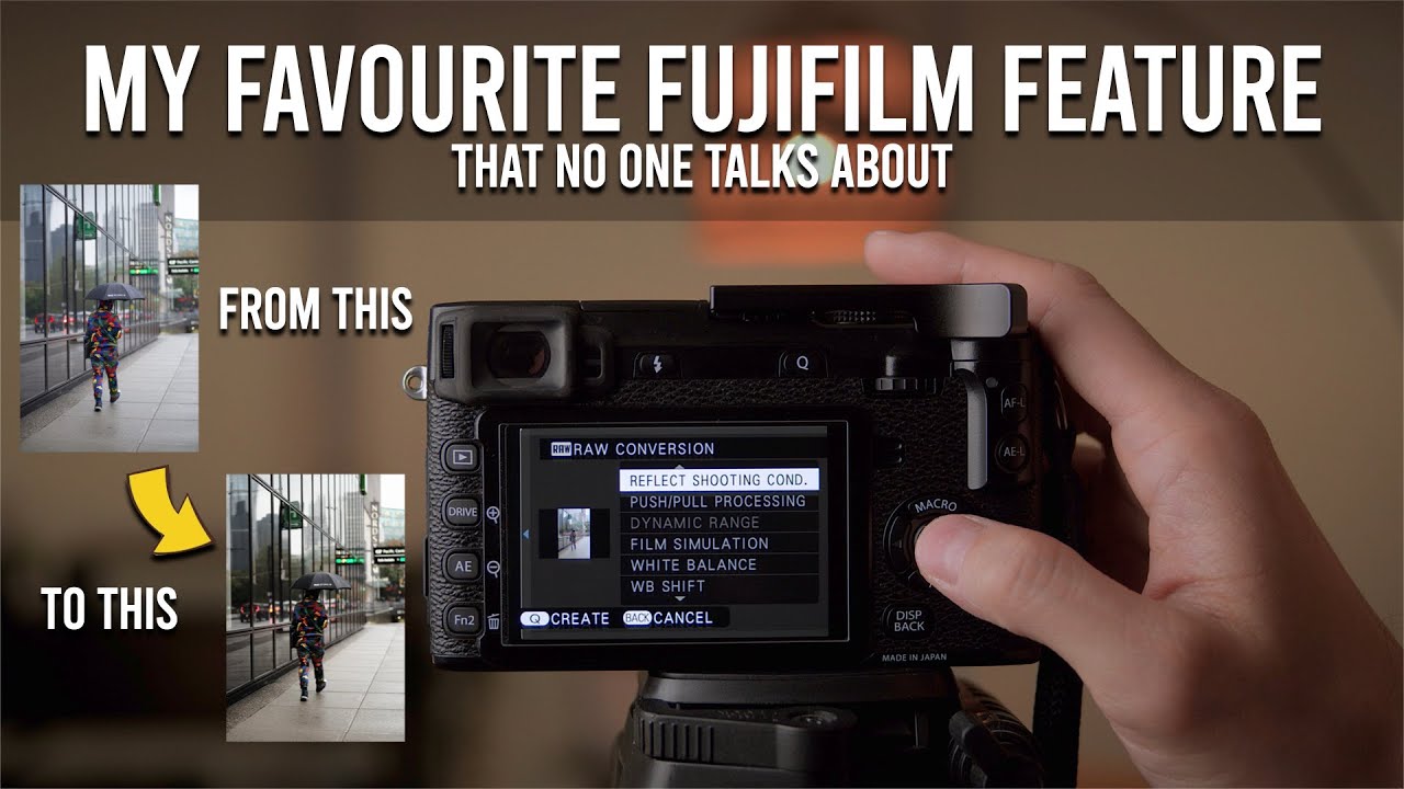 The Best Fujifilm Feature That No One Talks About | Fujifilm In Camera Raw Conversion Tutorial