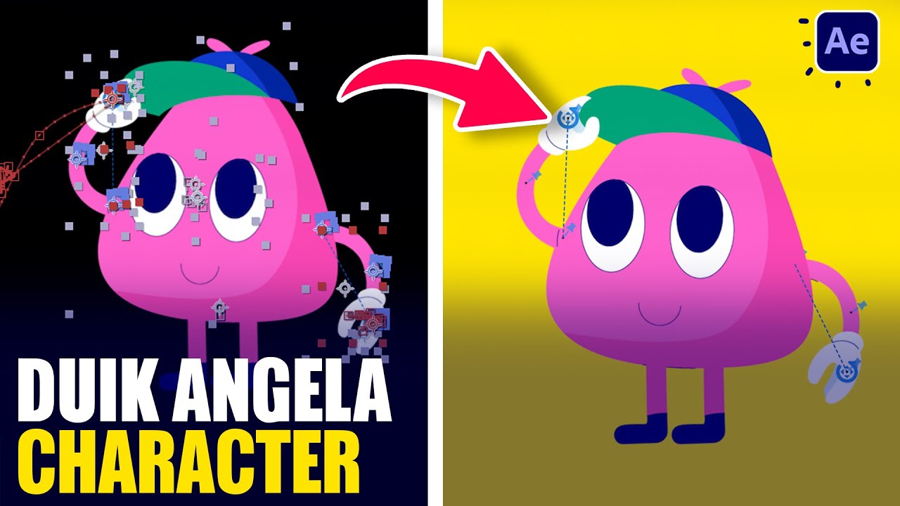 DUIK ANGELA: Easy Way Character Rigging + Animation in After Effects Tutorials
