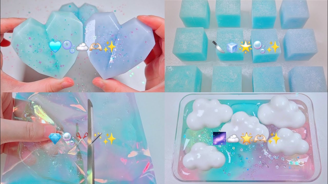 🩵 1 Hour Chill & Crunchy Blue Slime ASMR Compilation | 1시간 칠 블루 슬라임 모음 🩵✨️ #slimeasmr #crunchyslime