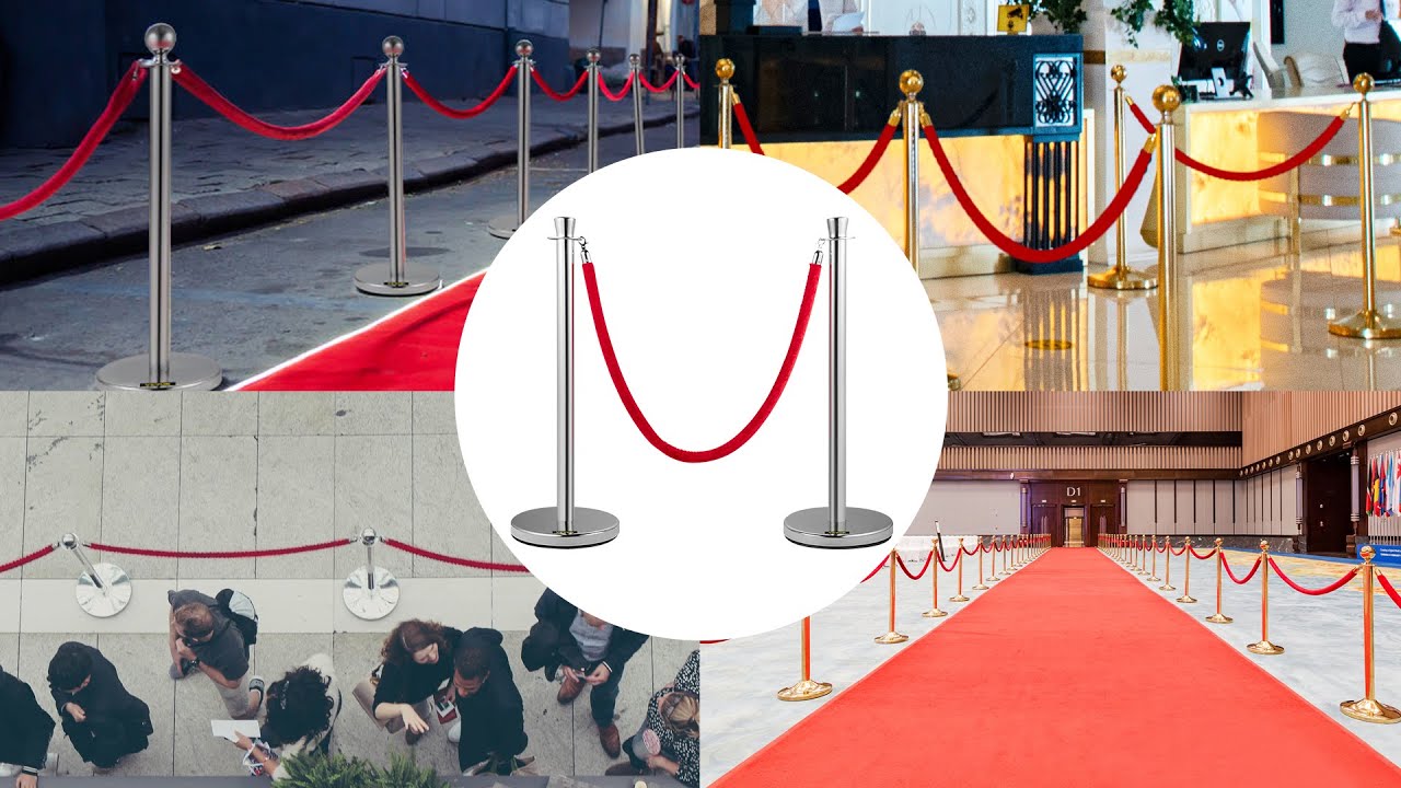 How to install Stanchion Queue Post? Stainless Steel Crowd Control Stanchion