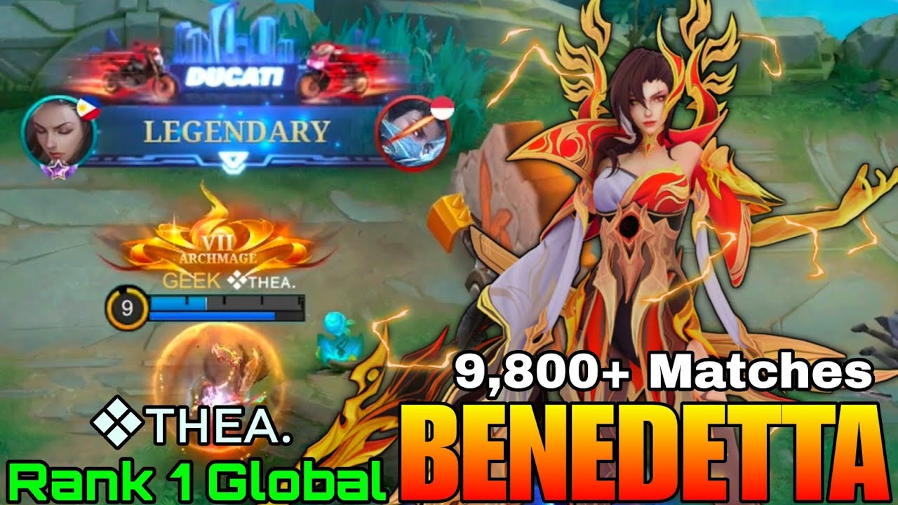Aggressive Benedetta Insane 9,800+ Matches - Top 1 Global Benedetta by ❖ᴛʜᴇᴀ. - Mobile Legends