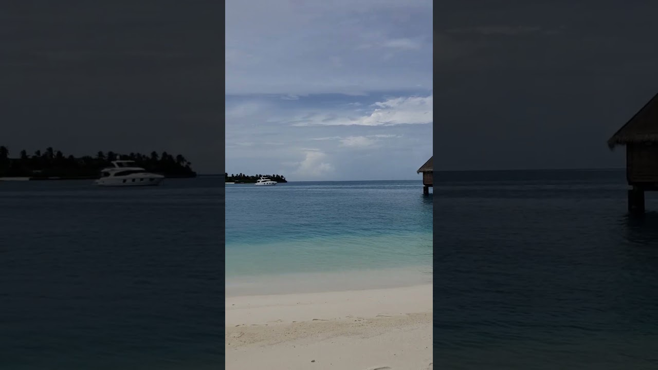 Beachfront Restaurant Scene at Rangalifinolhu, Conrad Maldives Main Resort Island, June 2023
