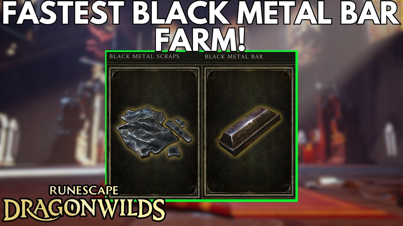 RuneScape Dragon Wilds: Самый быстрый способ добычи черного металлолома и металлолома.