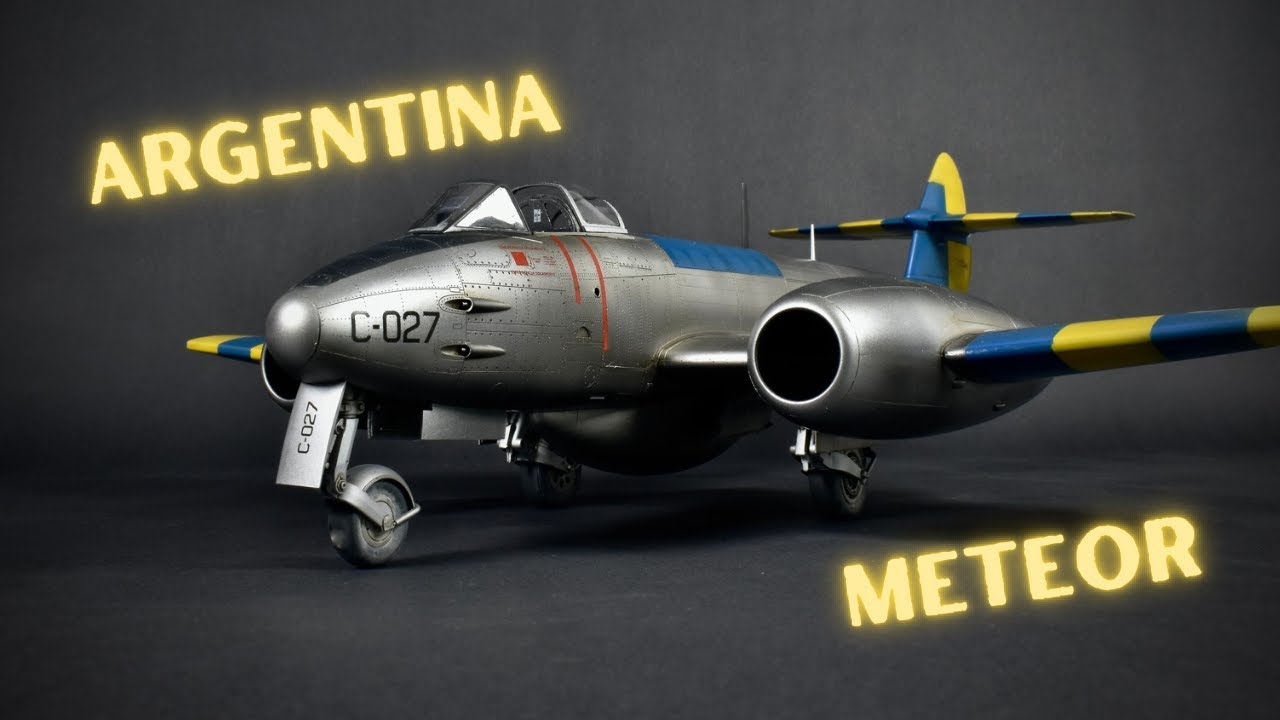 HK Models I 1/32 Gloster Meteor F.4 I Полное видео сборки I
