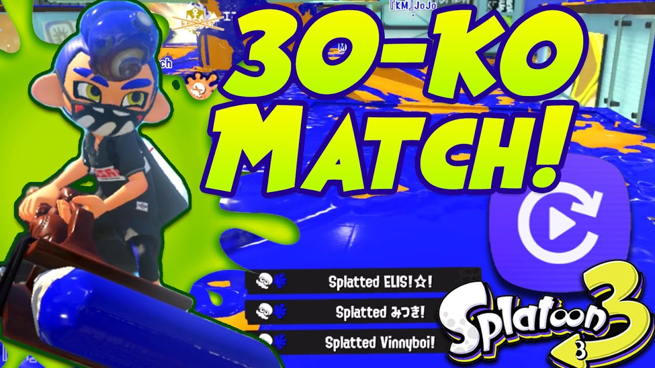 Spectating a TOP Octobrush Player in a SPLATOON 3 Rainmaker Match (Battle Replay)!