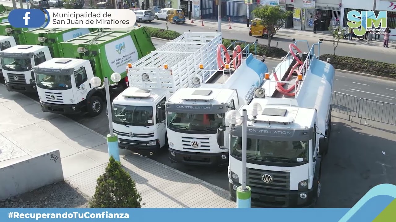 Más camiones cisterna para el regado y mantenimiento de las áreas verdes de San Juan de Miraflores