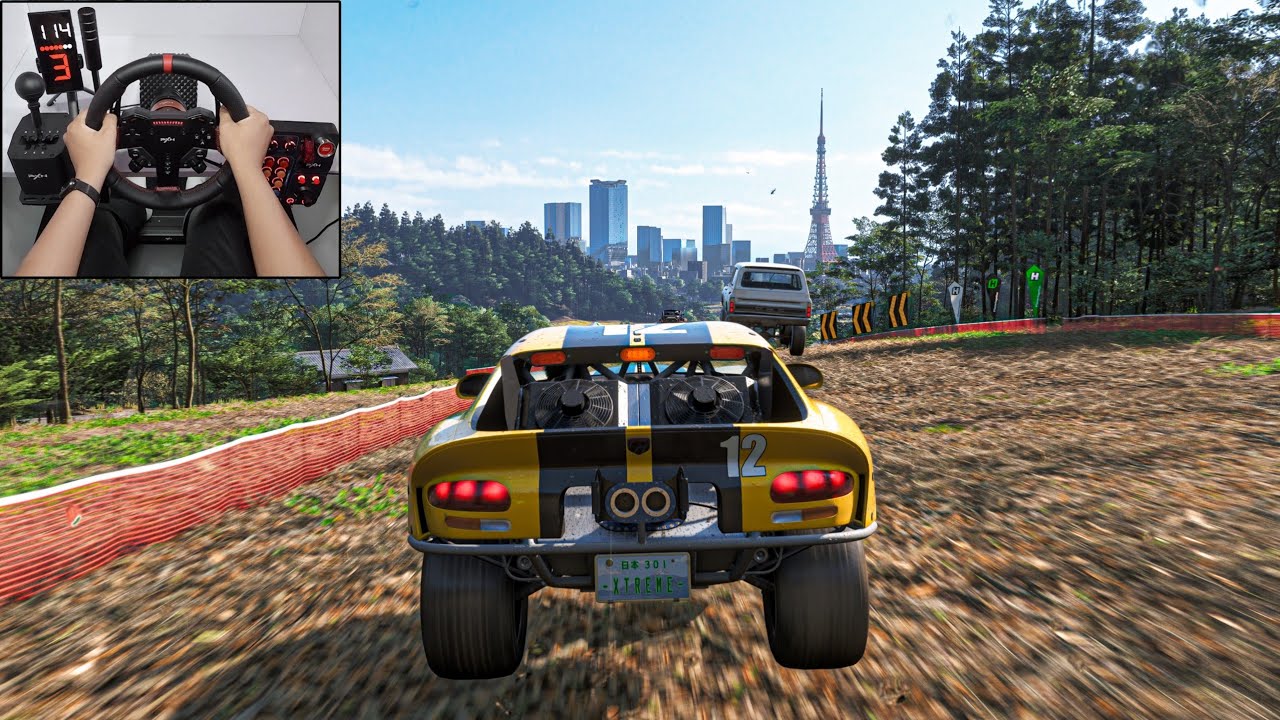 1300HP Dodge Viper FE vs Offroad Cars | Forza Horizon 6 | Steering Wheel Gameplay