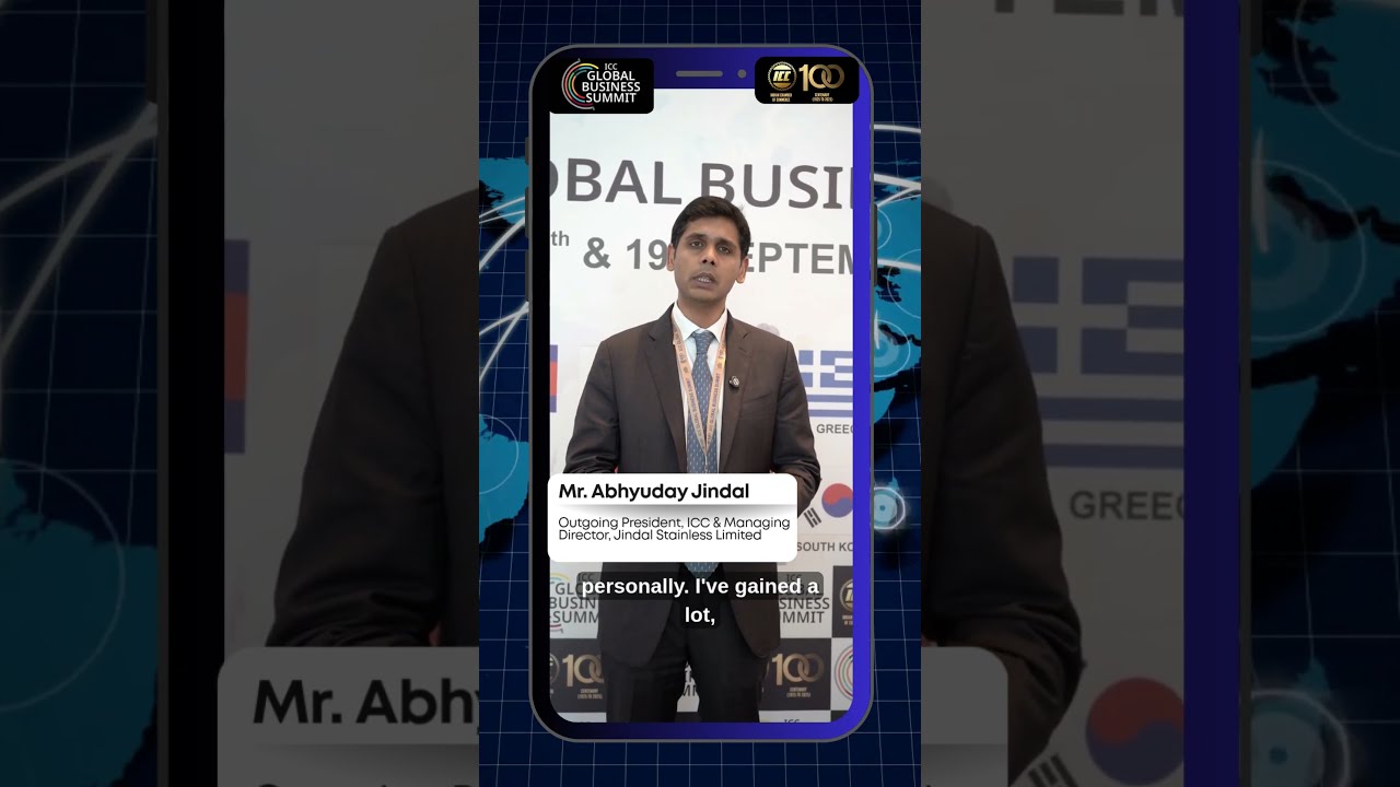 Mr. Abhyuday Jindal | ICC Global Business Summit 2025 | Mumbai | Indian Chamber of Commerce