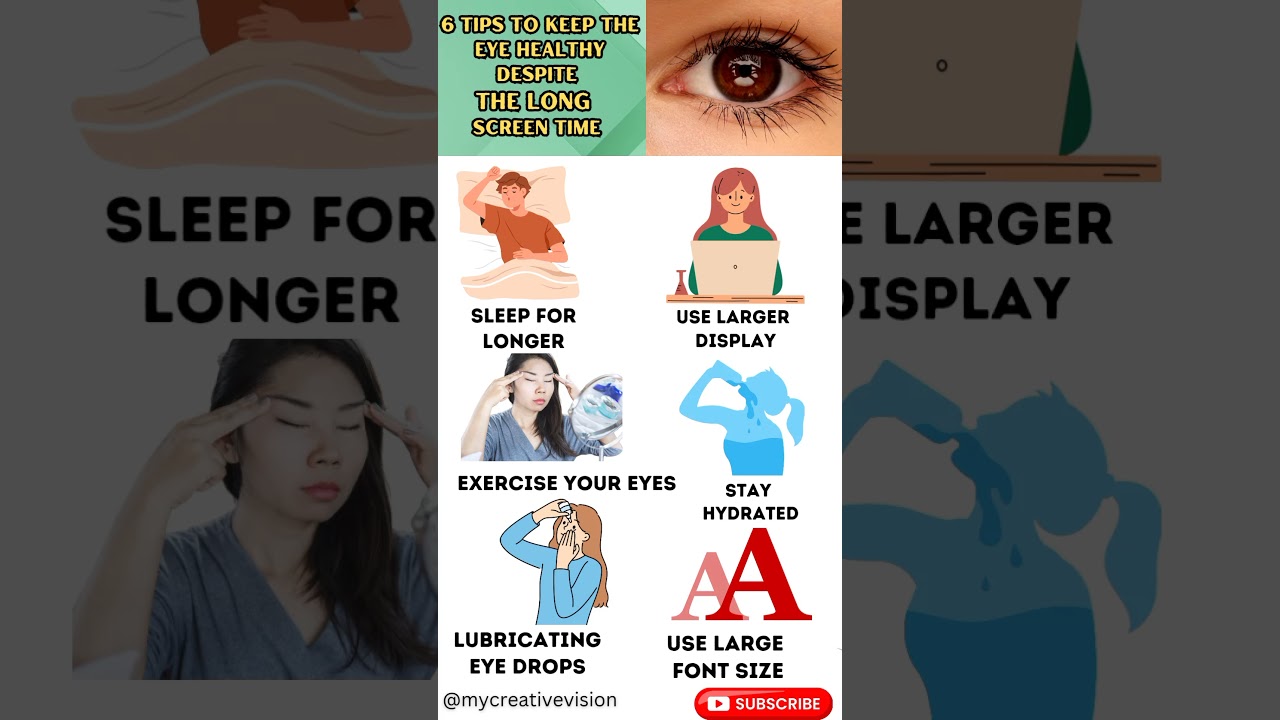 6 tips to keep the eye healthy Despite the long screen time