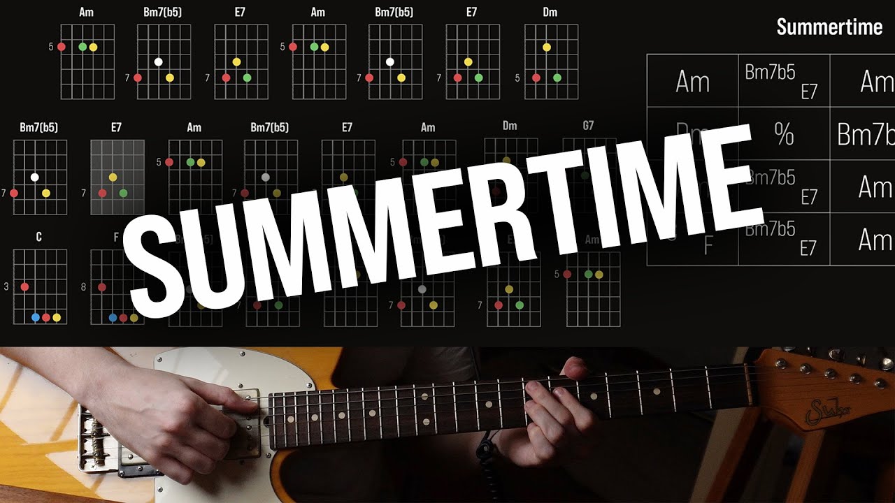 Cómo tocar Summertime. Walking bass. Acordes. Solos. [vid54]