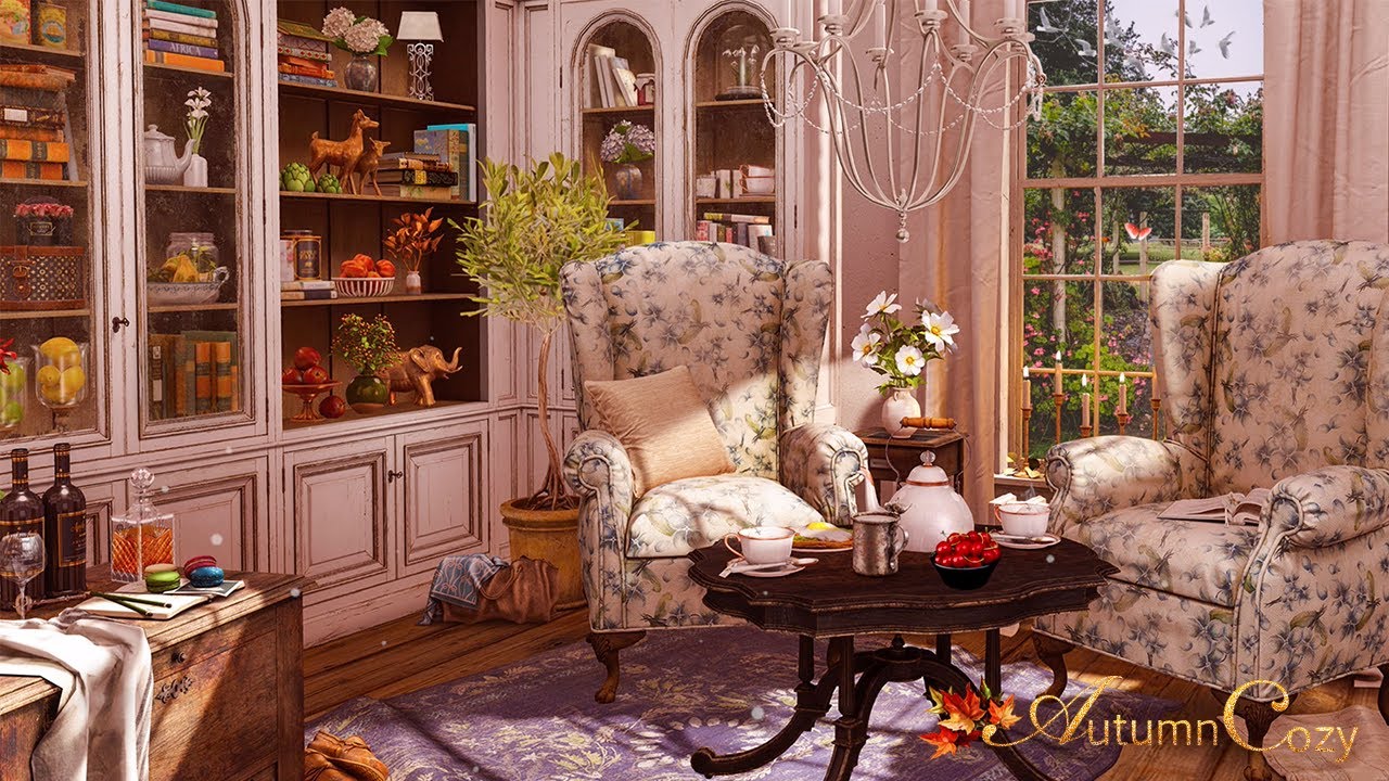 SPRING TEA ROOM AMBIENCE: Relaxing Spring Sounds to Invigorate You! Cozy Springtime Nature Sounds