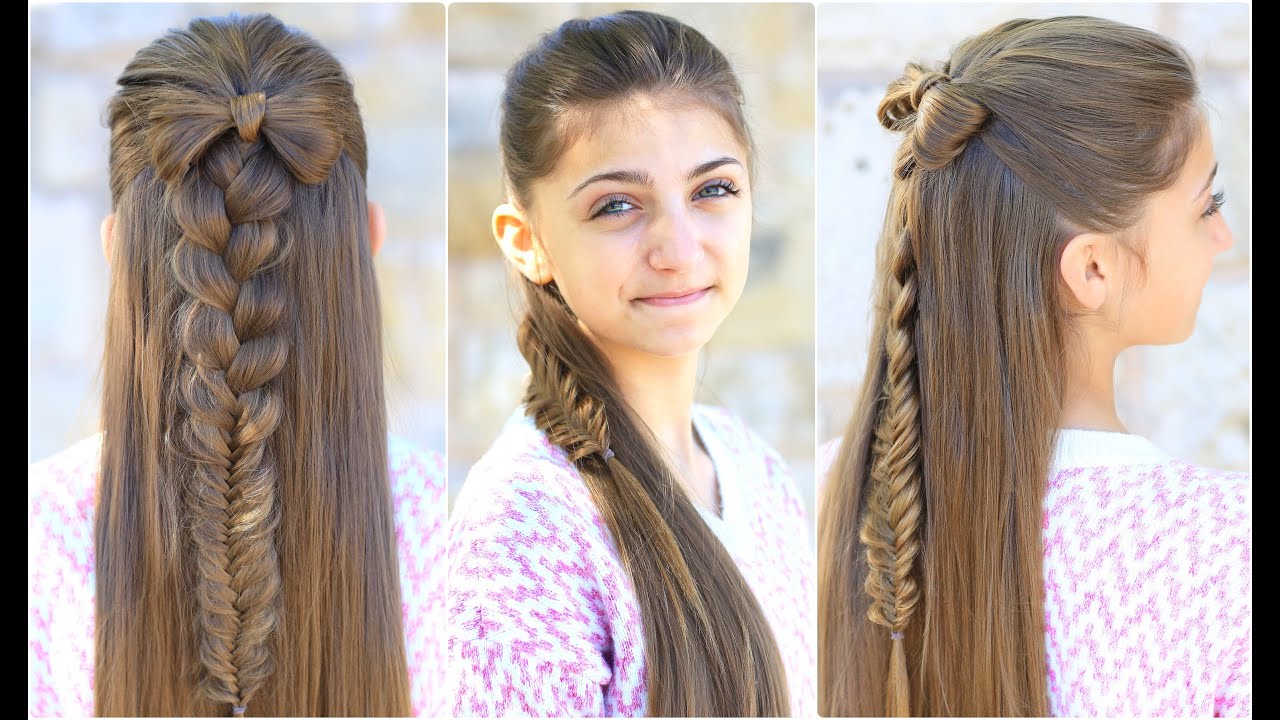 Half-Up Bow Combo | Cute Girls Hairstyles