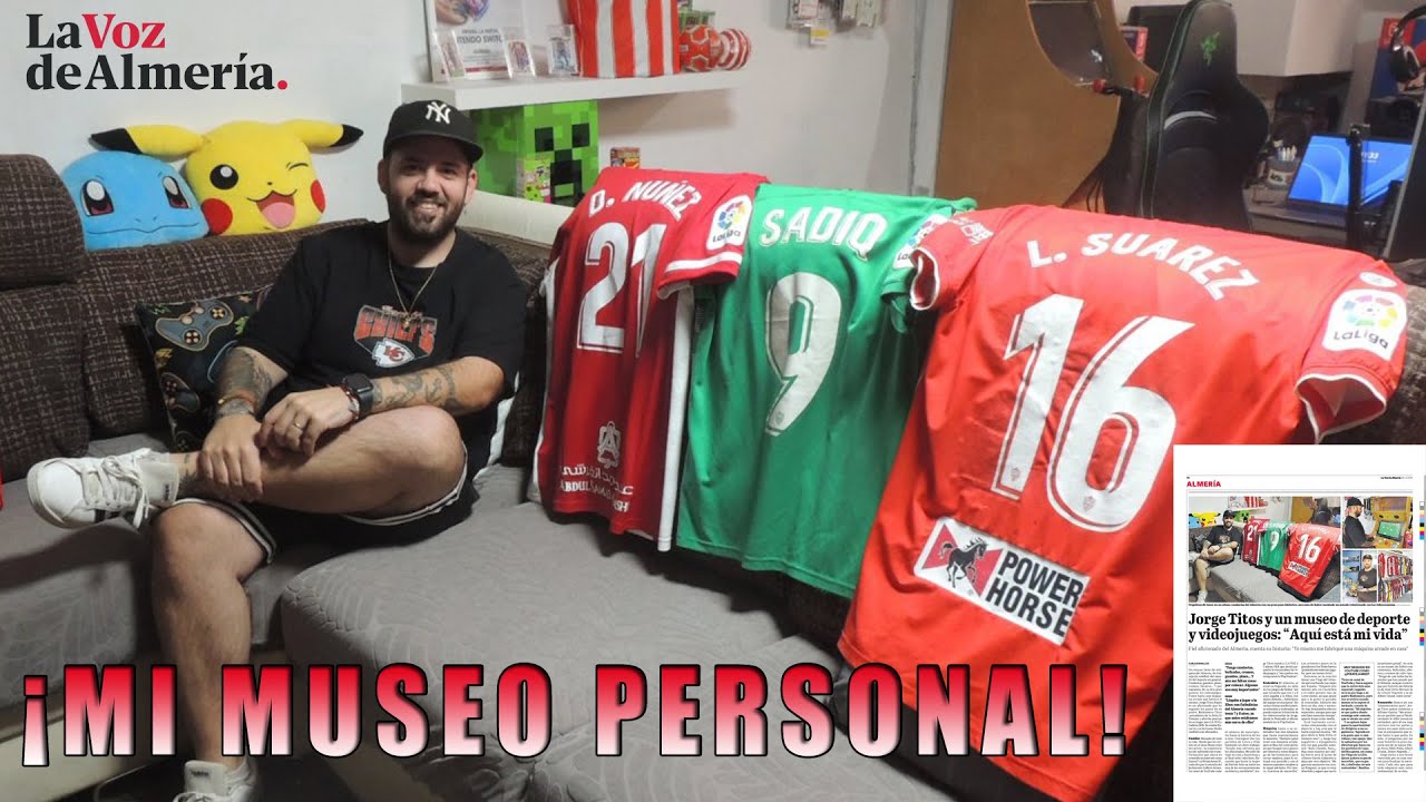 ¡EL MUSEO SE ABRE! 📸 El periódico vino a mi casa a mostrar MI HISTORIA con la UD Almería 🏆