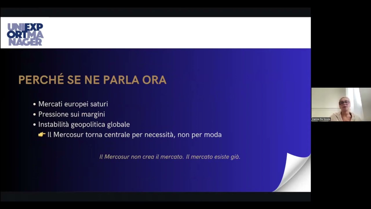 Karine de Souza - A che punto siamo con l’accordo Mercosur–UE? Opportunità concrete settore vino