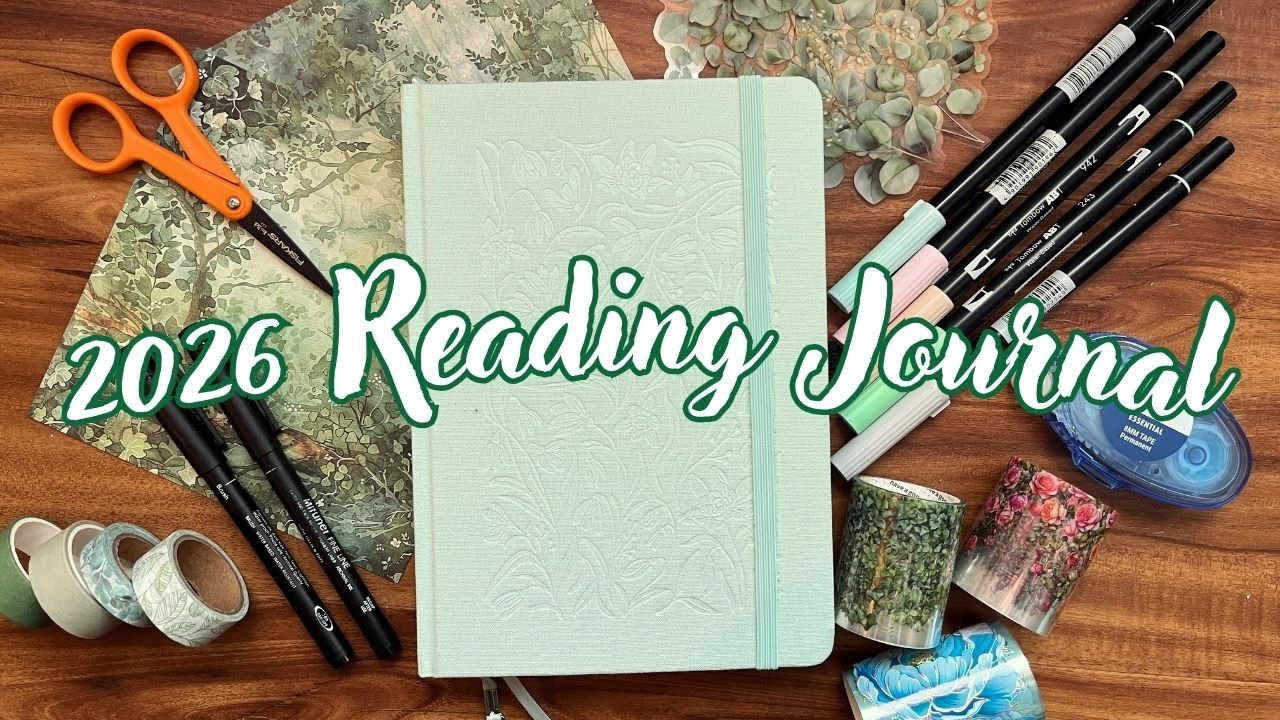 Setting Up My 2026 Reading Journal - Simple Nature Spreads