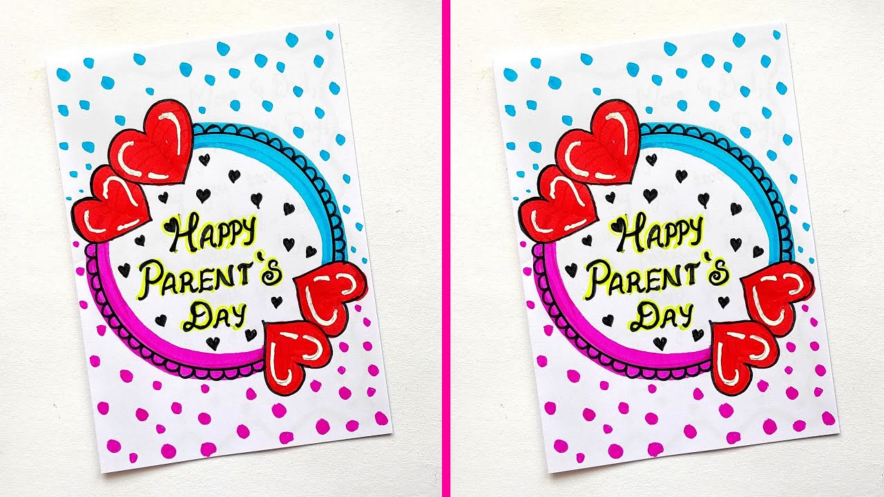 Easy & Beautiful Parent's Day Greeting Card Ideas | Parent's Day Card | Easy Handmade Card Ideas