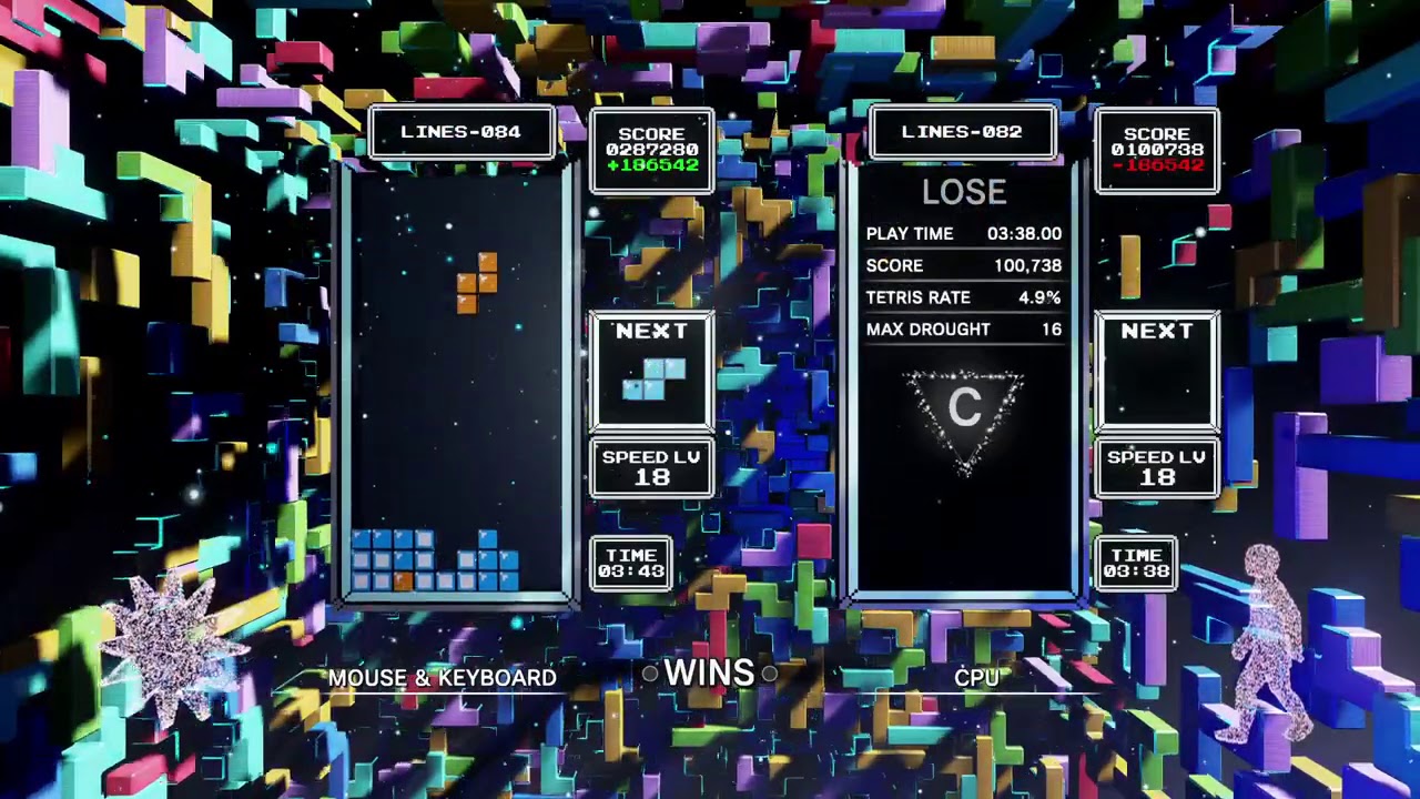 [Tetris Effect: Connected] Classic Score Attack, 541520 (LV18 start, 13-11-2020)