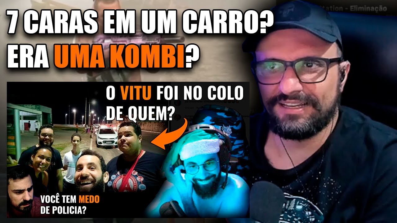 FABIOCOG REAGINDO VITU FALANDO DO DIA QUE PAROU NA BLITZ COM 7 C4RAS NO CARRO (SMZINHO)
