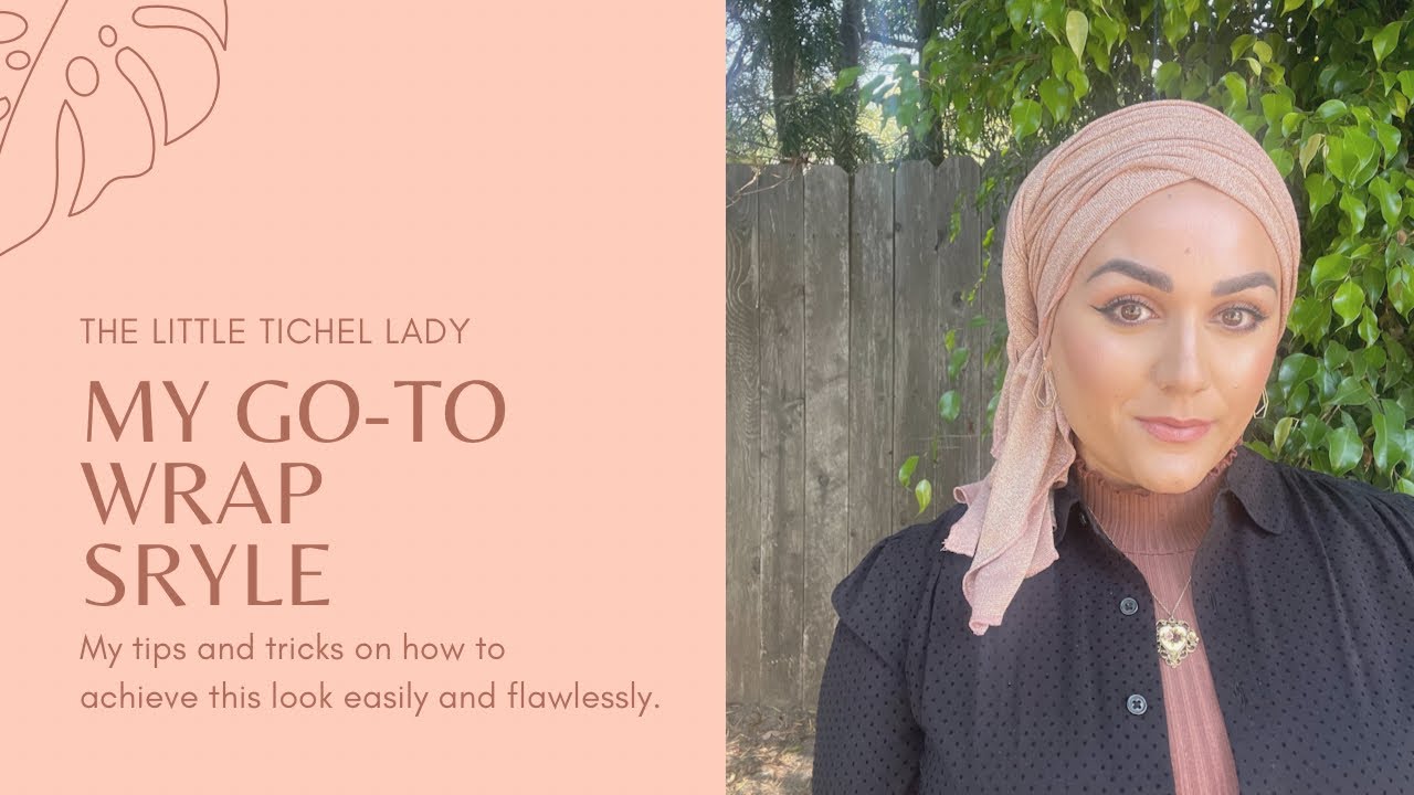 My Go-To Wrap Style: Step By Step. EASY Headwrap Tichel Turban Tutorial