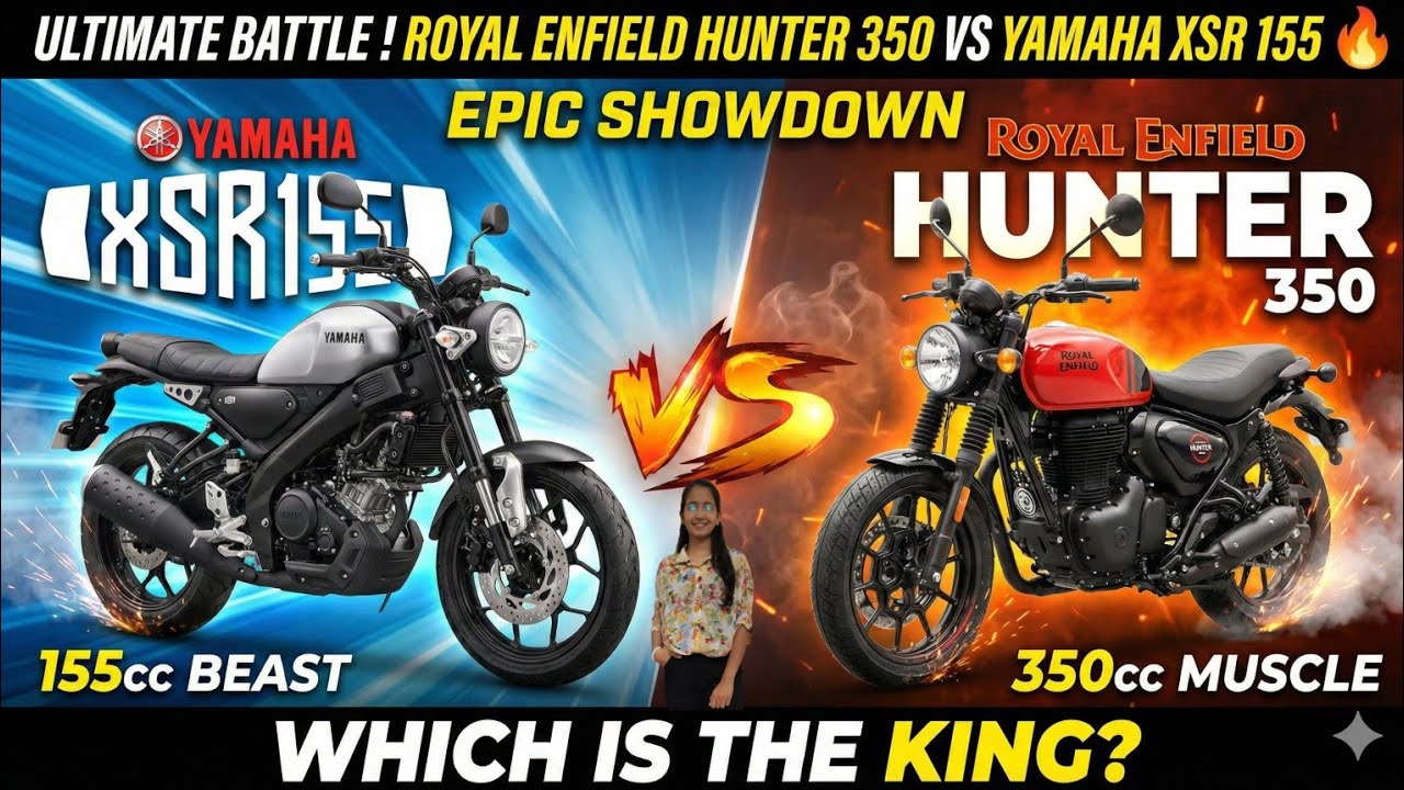Yamaha XSR 155 Vs Hunter 350 Detailed Comparison 🔥| Best Retro Bike 2026 #hunter350  