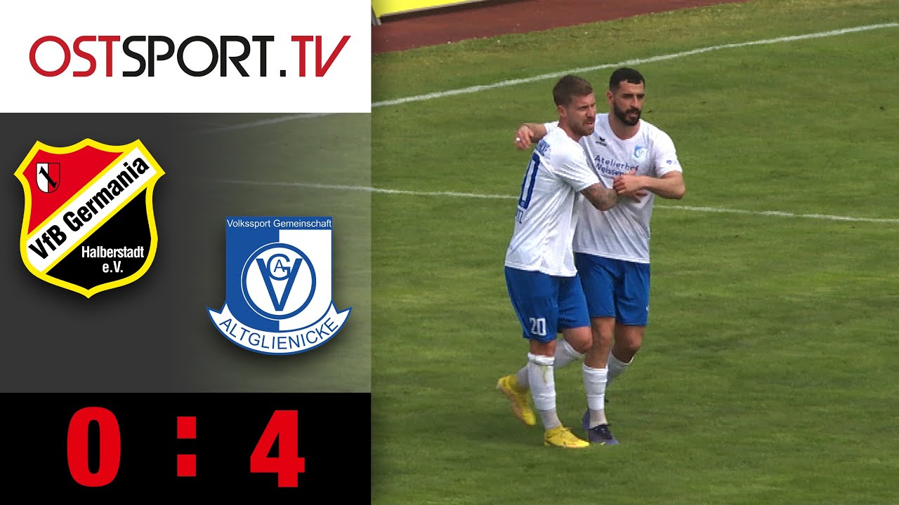VSG macht es deutlich! Luft raus bei Germania: Halberstadt - Altglienicke 0:4 | Regionalliga Nordost