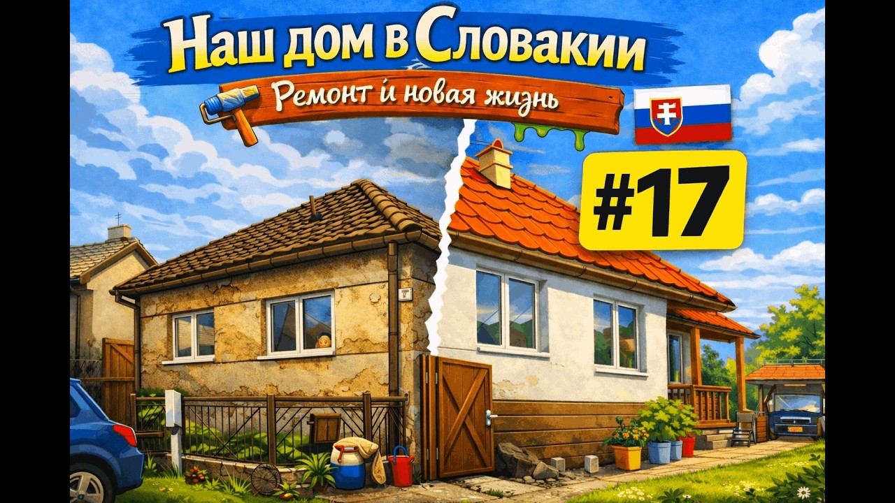 Сбежали из Братиславы в село. Покупка старого дома в Словакии. Нашёл артефакт под порогом