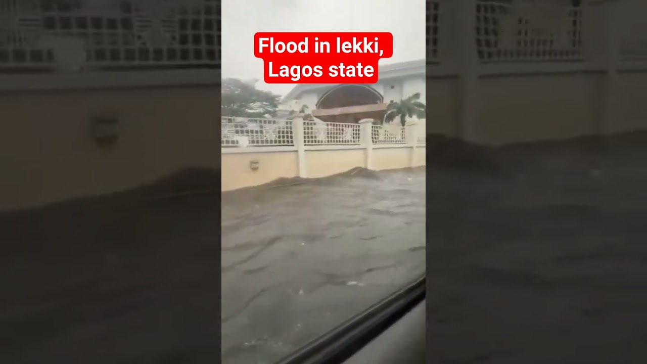 Serious flood in lekki, Lagos #breakingnews #flood #lagos  #trending #viral #tinubu #sanwoolu #fyp
