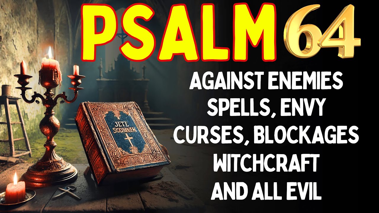 Psalm 64 o WYGNANIU, czarach, blokadach, wrogach, zazdrości, przekleństwach, czarach i złu