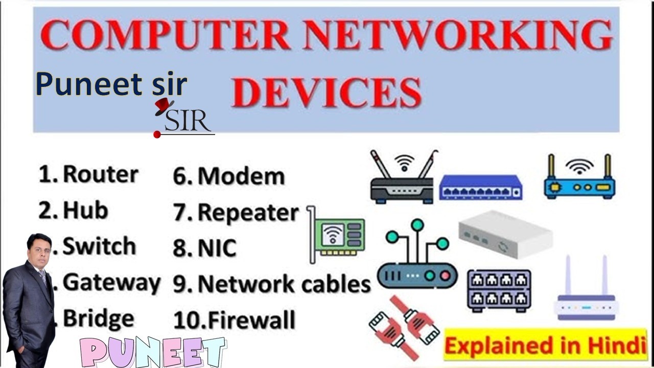 🛑LIVE || Networking device || HUB,SWITCH, REPEATER || by Puneet sir