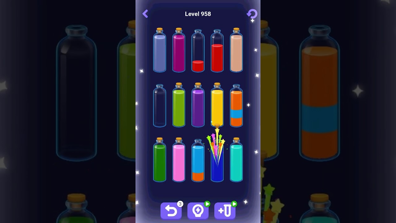 Water Sort Puzzle Логические Траектории – Уровни 953–961 Тихое Прохождение #watersort
