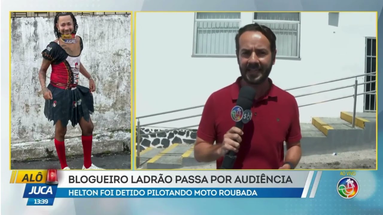 LIBERADO OU DESCE PARA O PRESÍDIO? Blogueiro preso com moto roubada passa por audiência de custódia